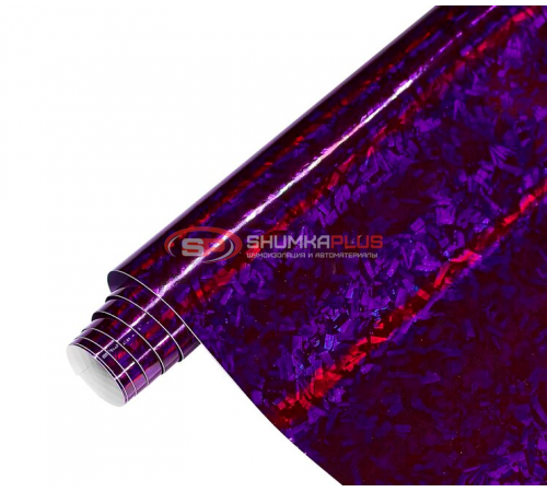 купить Автопленка кованый карбон фиолетовый лазер в Москве