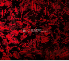 Виниловая пленка кованый карбон лазер красный