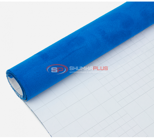 купить Самоклейка синяя алькантара в Москве