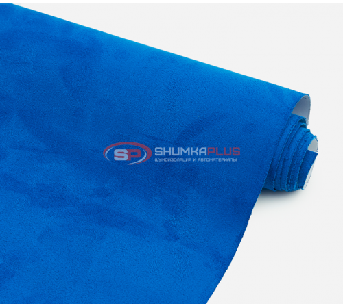 купить Самоклейка синяя алькантара в Москве