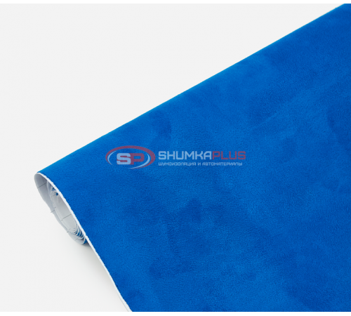 купить Самоклейка синяя алькантара в Москве