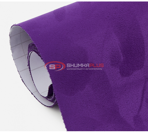 купить Самоклейка фиолетовая алькантара в Москве