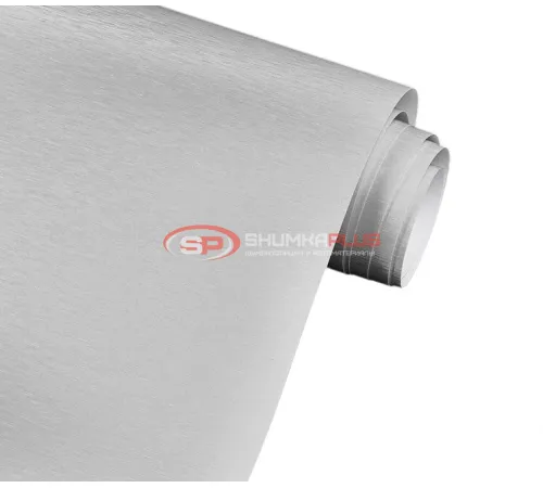 купить Самоклеящаяся пленка шлифованный алюминий серая в Москве