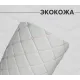 Экокожа на поролоне белый ромб (бежевая бабочка)